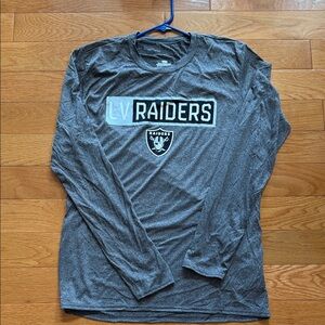 NFL Raiders Gray Long Sleeve Tee